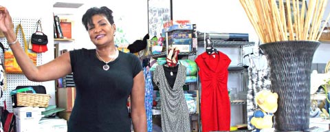 PAWS Thrift Shop manager Sharon Watler says the charity store has been showered with quality donations recently. - Photo: George Nowak