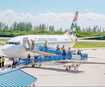 Cayman Airways gets new boarding ramps