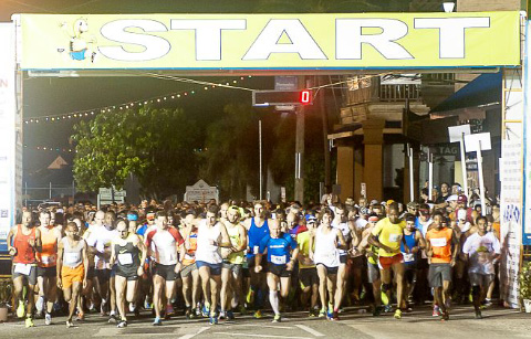 And they’re off! The 2015 Cayman Islands Intertrust Marathon gets under way on Sunday morning.- Photos: Taneos Ramsay
