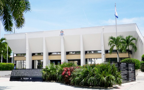The Law Courts building in George Town.