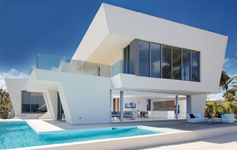 The ultra-contemporary design of the Rum Point house stood out for the judges. - PHOTO COURTESY OF REALLIFE MAGAZINE
