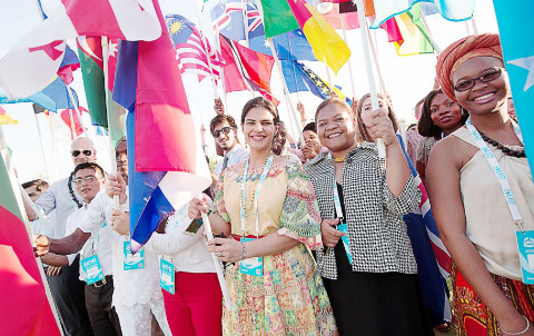 One Young World Summit attendees at this year