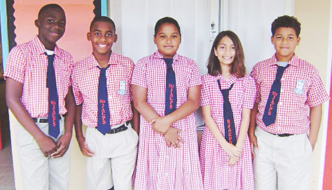 New Council leaders, from left, Joel Sutherland, Nathaniel Hurlston-Anderson, Erin Parchment, Janani Kumar, and Mathias McLean.