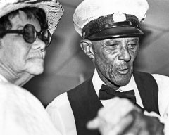 Phoebe Spence of Gun Bay, East End and Cyril Rankin of North Side at the Rotary dance.