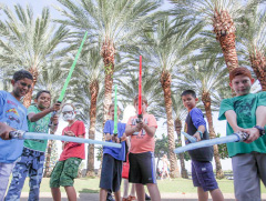 From left, Brandon Trickett, 10, Cayman Prep; Jackson Haywood Crooch, 11,St. Ignatius Catholic School; Alek Vandam, 11; Ethan Lavis, 10; John Fleming, 11; Aidan Montana, 11, and Michael Marzouca, 10