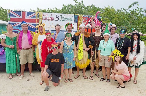 In memory of the late Gladys Howard’s fun-loving life, a costume parade was held in Little Cayman on Friday.