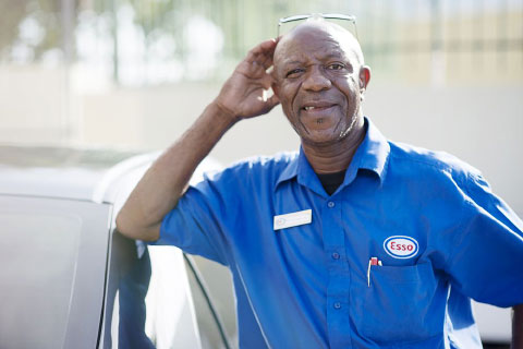 Michael Hayman will be working at the H&B Esso on Shedden Road on Christmas Day. - PHOTO: ALMA CHOLLETTE