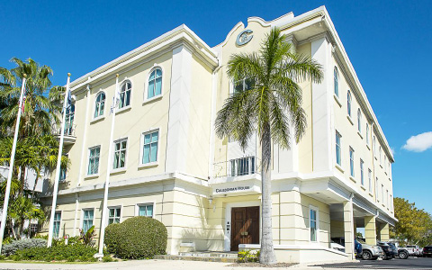 Caledonian House on Dr. Roy’s Drive, George Town. – PHOTO: TANEOS RAMSAY