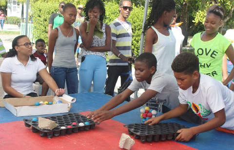 This ball game was popular with the kids.