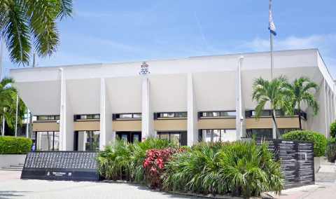 The Law Courts Building in George Town.