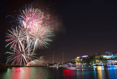 Thousands of people typically turn out to see the New Year