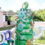 Car tire tree wins 'Christmas round the world'