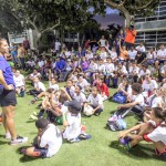 Carli Lloyd wows youth at football camp
