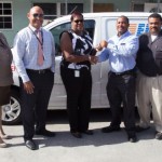 Electric car takes up postal duties