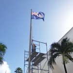 Courthouse flagpole fixed