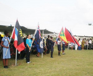 Guides participate in an international camp in Barbados.