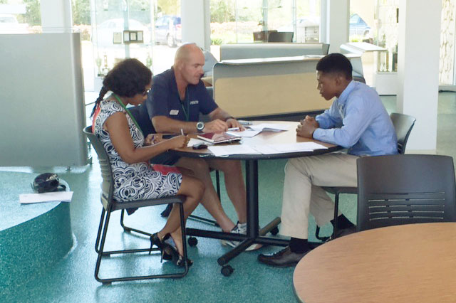 Cashema Rankine and James Dudley from Red Sail interview Waldon Kidd.