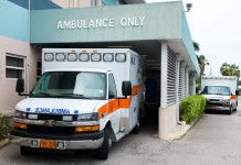 One man in hospital after two-vehicle collision