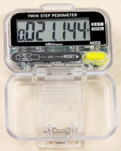 The Twin Step pedometer being used in the ‘Every Step Counts’ challenge.