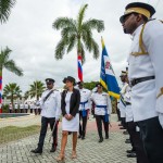 National Heroes Day 2016 Governor Helen Kilpatrick inspects the Guard of Honour.