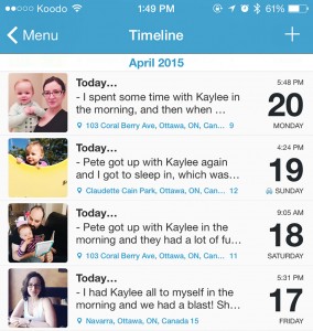 If you've got children, this is a great way to record your days with them as they grow up.