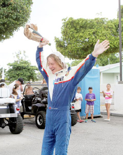 Erik Henriksen, pictured at the Race for Grace charity golf cart race in Grand Cayman earlier this year.