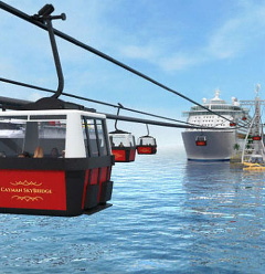 One of the alternative suggestions to new cruise piers in George Town was the installation of cable cars to ferry passengers to and from the ships.