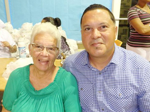Clova Martinez and her son Barry Martinez