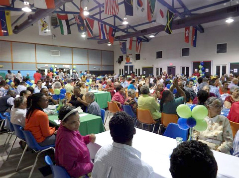 The event drew a large crowd.