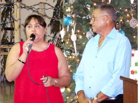 Jeana Ebanks pays tribute to her father, MLA Capt. Eugene Ebanks.