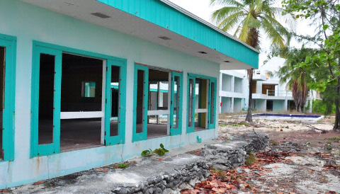 The property now lies empty and abandoned.