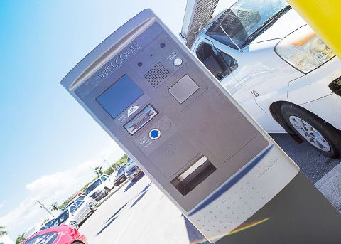 New parking ticket machines and barriers are being installed at the airport parking lot. – PHOTO: TANEOS RAMSAY