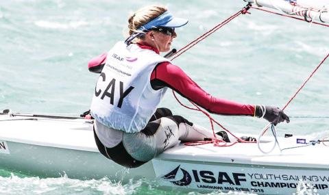 Florence Allan sailing in the women’s laser radial class in Langkawi, Malaysia. She placed 26th.