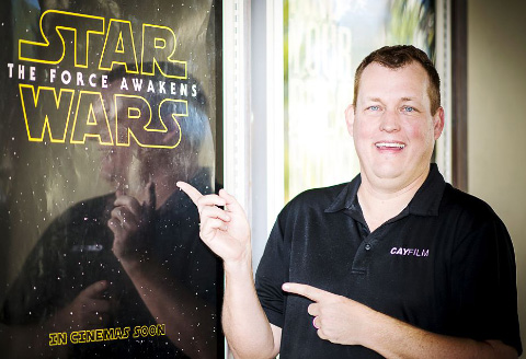 Tony Mark, director of the CayFilm Festival, says cast and crew of ‘Star Wars’ are expected to attend the festival in July. – PHOTO: TANEOS RAMSAY