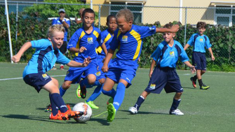 Cayman Prep meets Savannah Primary in the Under-9 Champions Cup game.