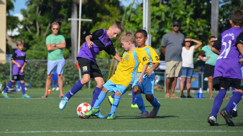 Action from the St. Ignatius Prep and South Sound Schools Under-11 Consolation Cup.