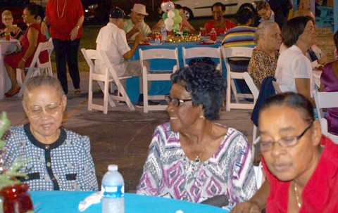 Elmie Ebanks, Olivine Solomon and Mary Lou Senior