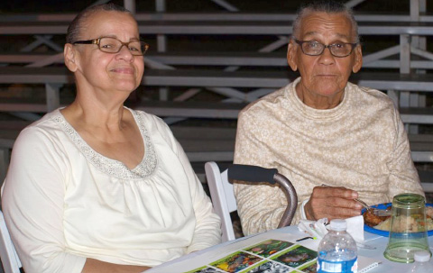 Limore Ebanks, left, with her mother, Ms Lonie.