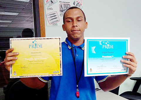 As well as taking part in the Superior Auto program, David Ebanks was also a graduate of the government