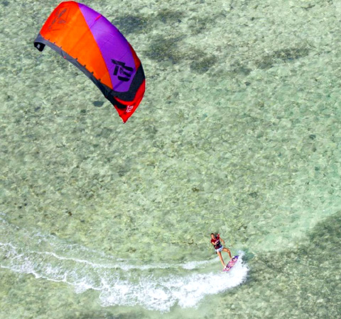 TRIO is organized by kitesurfers such as Maya Lewis.