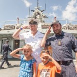HMS Mersey docks in Cayman