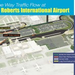 Airport adopts one-way road system