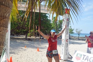 Christina Casperson, the 22nd female runner to finish, came in 40th place overall.