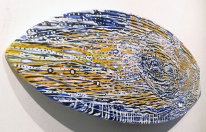 Hand-painted kiteboards, such as this one by artist Al Ebanks, will be auctioned at the Kiting for Cancer wrap-up party.