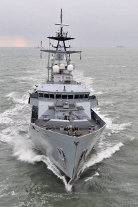 The HMS Mersey was due to arrive in Cayman this week but has rescheduled its visit. - PHOTO: MINISTRY OF DEFENCE