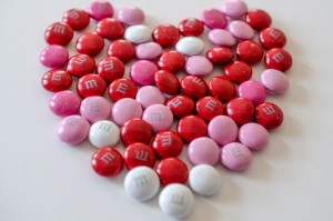 Shelves of the local supermarkets were laden with Valentine-themed candy from early January.