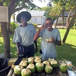 Celebrating coconuts at Pedro Castle