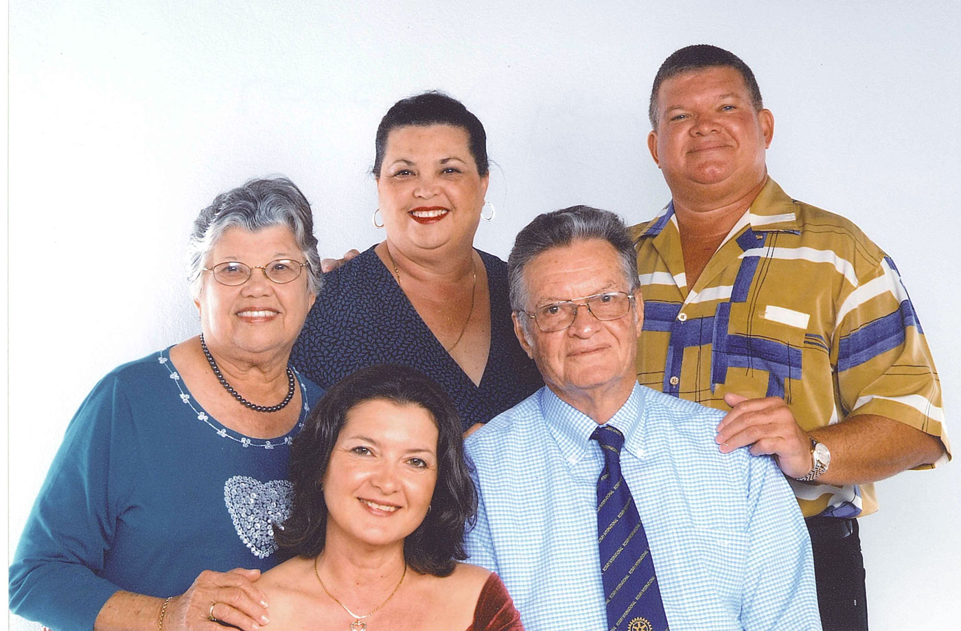 The Jackson family from left, Francine, Jennifer, Joy, Vernon and Andre.