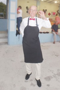 Wallace Platts volunteers as a soda jerk, serving up authentic floats to guests. - Photo: Kathleen Bodden-Harris