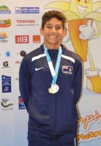 Corey Frederick-Westerborg won bronze in the 200m Individual Medley.